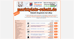 Desktop Screenshot of marktplatz-rabatt.de