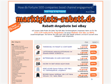 Tablet Screenshot of marktplatz-rabatt.de